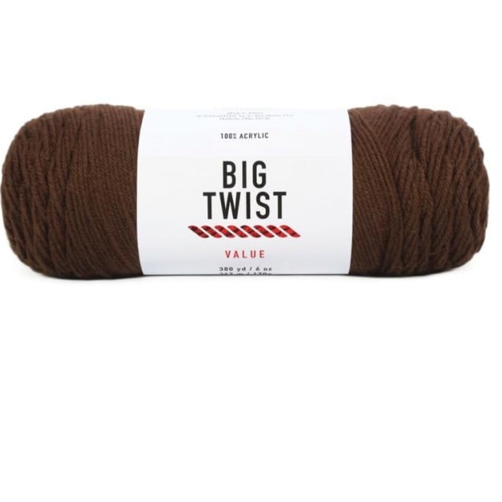 New Big Twist Chocolate Brown Yarn
